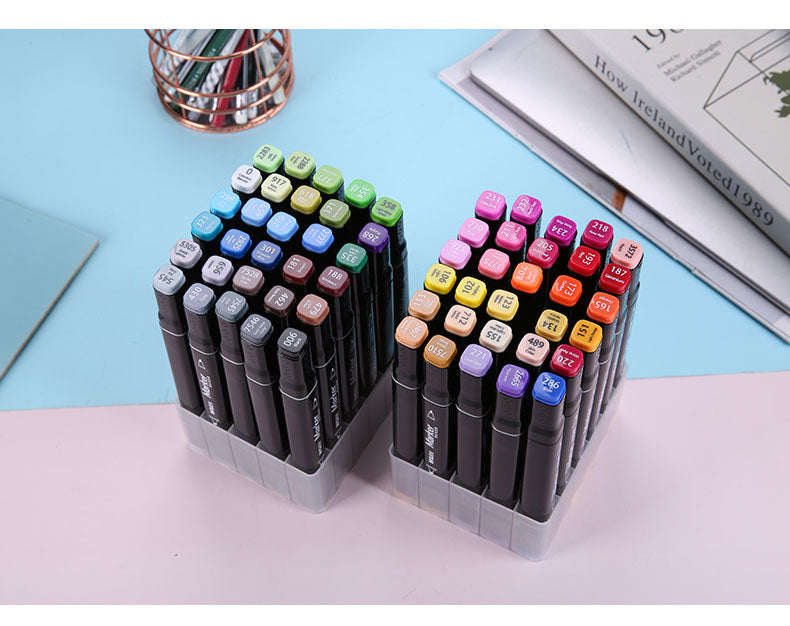 M&G Chenguang bagged double-headed marker pen color painting 80 colors - No:APMV1416
