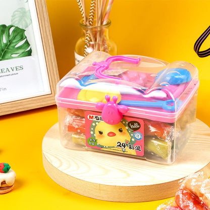 طين ملون غير سام من إم آند جي تشنغوانغ، 24 لونًا، طين خفيف للغاية من كوالالمبور - رقم المنتج: AKE04066