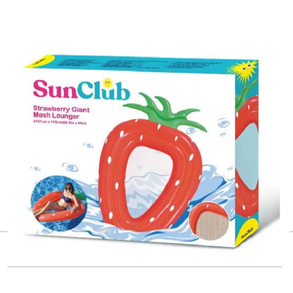 مرتبة هوائية من جيلونج مع شبكة للنوم بتصميم الفراولة، 167 × 113 سم - رقم: 32001