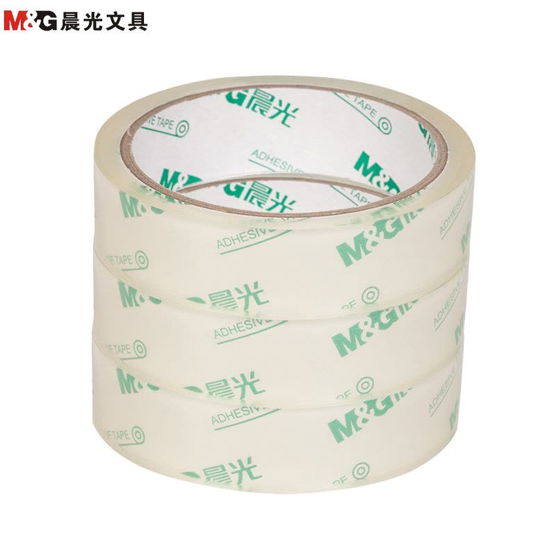 M&G Chenguang Transparent Packing Tape 24mm x 40Y – Clear Adhesive Carton Sealing Tape for Packaging & Shipping - 1pcs - No: AJD99554