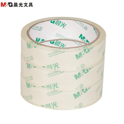 M&G Chenguang Transparent Packing Tape 24mm x 40Y – Clear Adhesive Carton Sealing Tape for Packaging & Shipping - 1pcs - No: AJD99554
