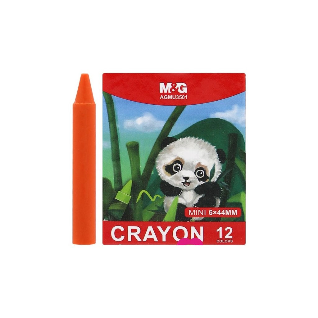 M&G Chenguang mini oil pastels wax Crayons 12 Colors - No:AGMU3501