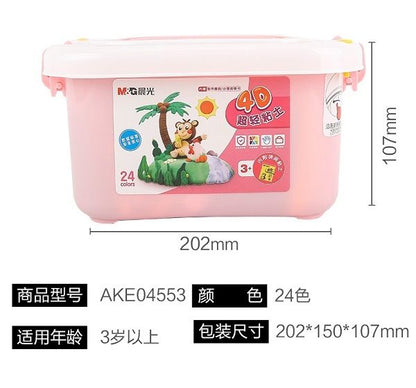 M&G Chenguang 4D Ultra-Light Clay Plasticine Non-toxic Color - 24 Colors - No:AKE04553
