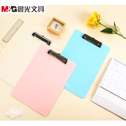 M&G Chenguang  A4 board clip blue vertical notepad clip-1pcs-No:ADM95369