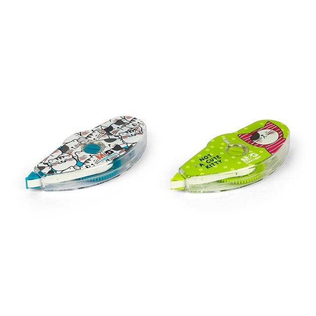 M&G Chenguang Correction Tape 6m × 5mm – Smooth Performance Quick Drying Correction Tape – 1pcs – Assorted Cat Designs - No: ACT11874
