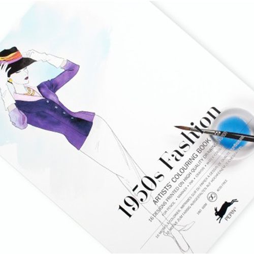 كتاب تلوين فني - أزياء الخمسينيات