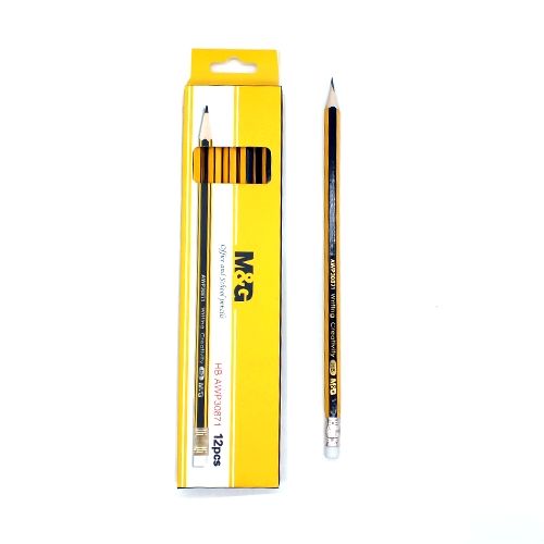 مجموعة أقلام رصاص من إم آند جي - 12 قطعة