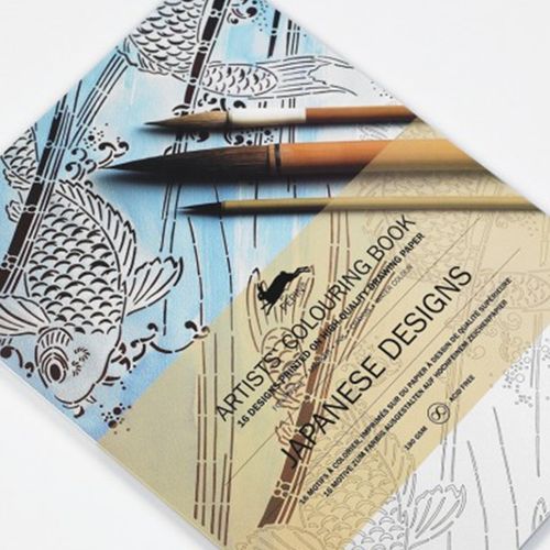 كتاب تلوين فني - تصاميم يابانية 