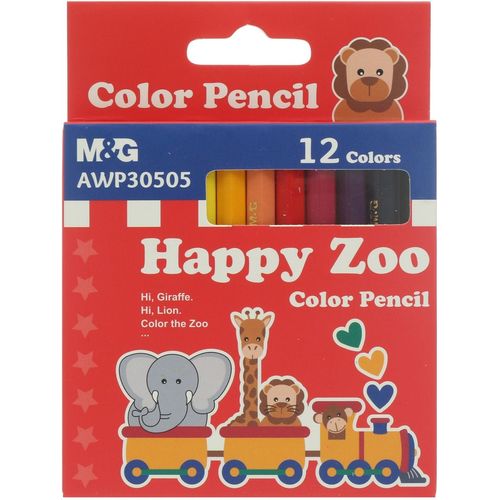 أقلام تلوين قصيرة من إم آند جي (12 قلمًا) 