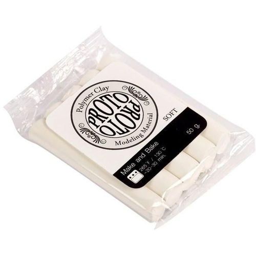 Polymer Clay Soft 50g White