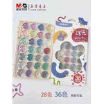 ألوان غواش صلبة سحرية لؤلؤية من إم آند جي تشنغوانغ - 36 لونًا - رقم المنتج: APL976J2