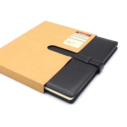 M&G leather rubber cover book 100 pages A5 No: APY4G381 - Assorted Colors