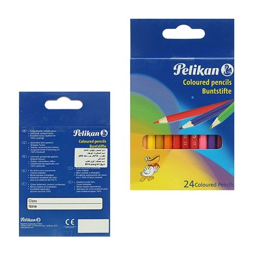 Pelikan 24 Short Coloured Pencils