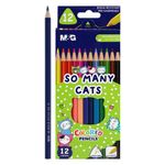 M&G Chenguang wooden colors pencil with So Many Cat shape -  No:AWP343A1
