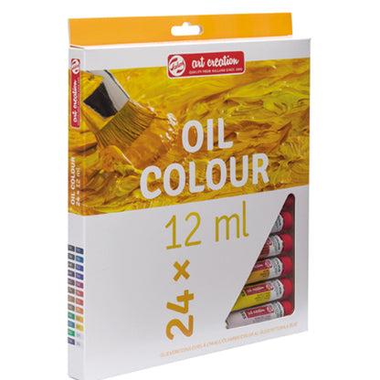 Art Creation Oil Colour Set - 24 Colours - 12ml