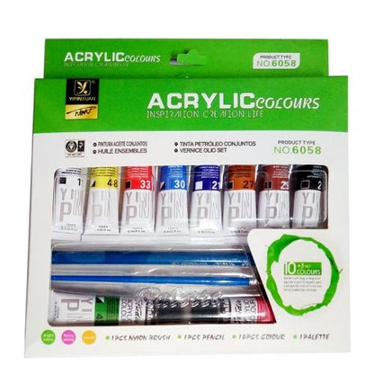 Acrylic Colors - 10 Colors