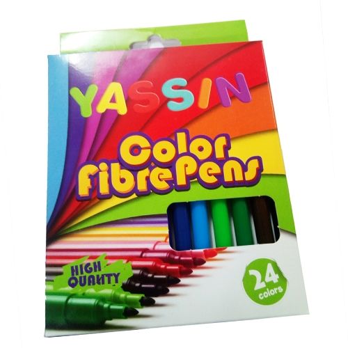 Yassin Pack of 24 Thin Coloured Markers