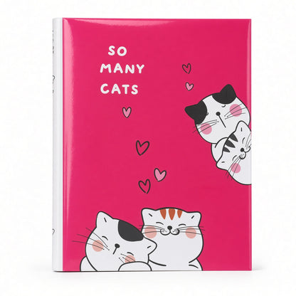 YASSIN A4 4-Ring Binder Folder – Cat Design – Refillable Document Organizer - 1pcs - No:1197