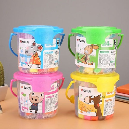 M&G Modeling Clay 24 Colours in Bucket No: AKE04468 - 1pcs