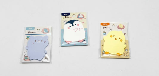 M&G Chenguang sticky notes in Baby shapes, various colors, 30 sheets - assorted Color - 1pcs - No:AS32U159