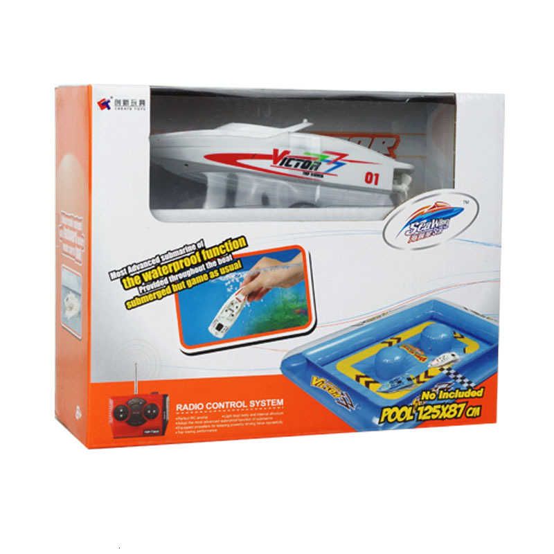 قارب صغير جديد يعمل بالتحكم عن بعد بأربعة قنوات للأطفال - رقم: 3392