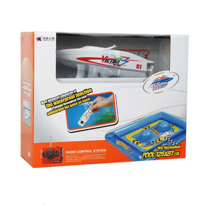 قارب صغير جديد يعمل بالتحكم عن بعد بأربعة قنوات للأطفال - رقم: 3392