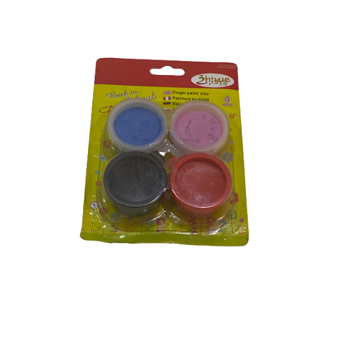 عبوة من 4 قطع من صلصال الرسم بالأصابع