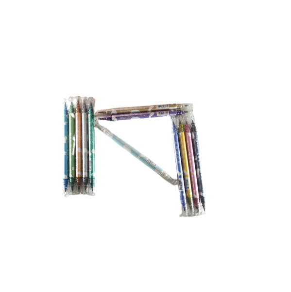 قلم حبر دائم معدني برأسين من إم آند جي، رقم FWBT0401