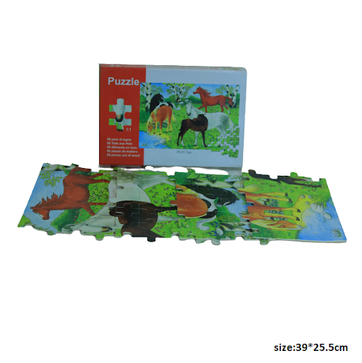 Horses wooden Puzzle - 88 parts - No:SC092
