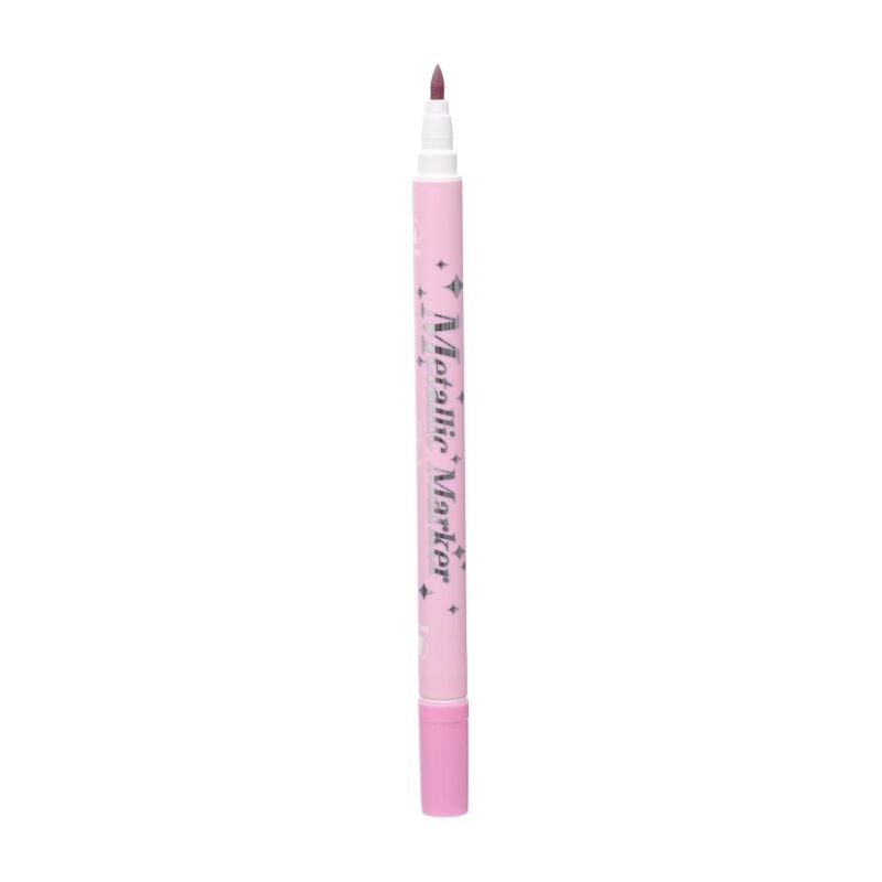 M&G Chenguang Double Headed Metallic Pen Fiber Tip Set, Vibrant Art Creations, Precision Tip, 12 Color - No: ACP901HM