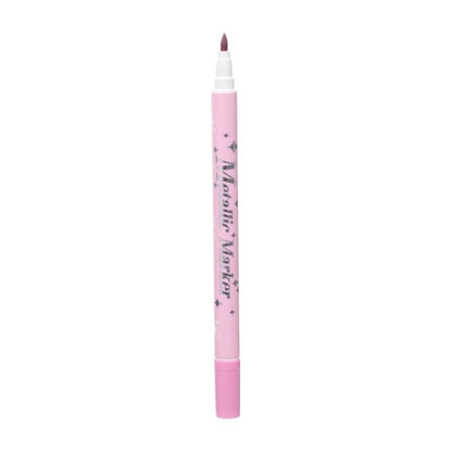 M&G Chenguang Double Headed Metallic Pen Fiber Tip Set, Vibrant Art Creations, Precision Tip, 12 Color - No: ACP901HM
