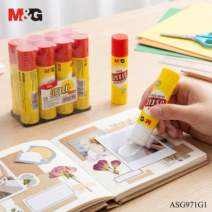 M&G Chenguang Jual Glue ustic PVA glue stik PVA Glue Stick 9g – Strong & Smooth School and Office Adhesive – Non-Toxic, Quick Dry - 1pcs - No: ASG971G1