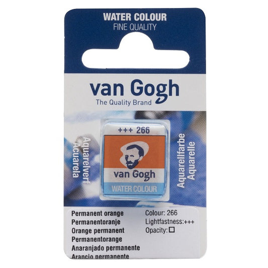 Royal Talens Van Gogh Watercolour Pan Permenant Orange