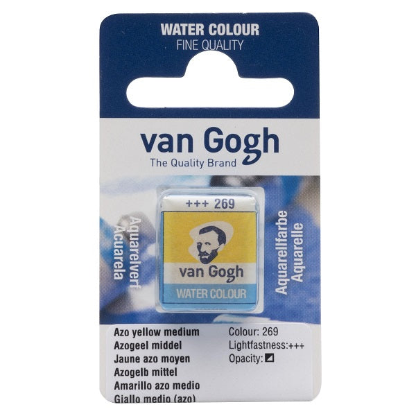 Royal Talens Van Gogh Watercolour Pan Azo Yellow Meduim