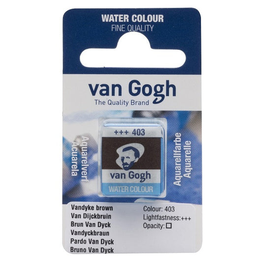 Royal Talens Van Gogh Watercolour Pan Vandyke Brown