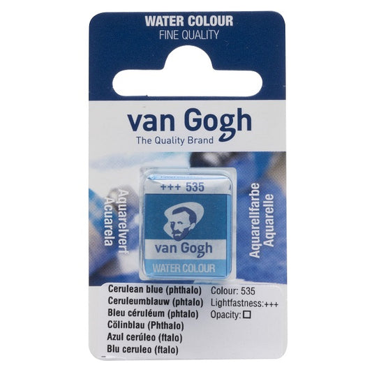 Royal Talens Van Gogh Watercolour Pan Cerulean blue (Phthalo)