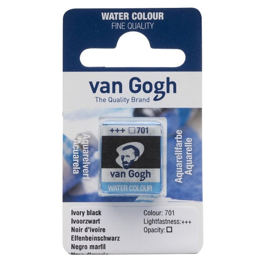 Royal Talens Van Gogh Watercolour Pan Ivory Black