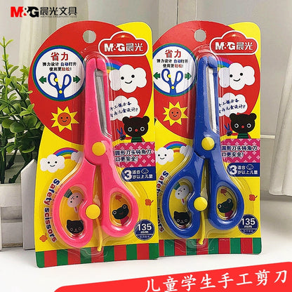 M&G Student safety hand scissors cute student 13.5cm - No:ASS91407 - 1pcs