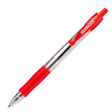 Stanger Pen Dry Zippers Red