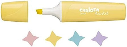 CARIOCA Pastel Highlighters Memolight Trasp. Box 4pcs - No:43167