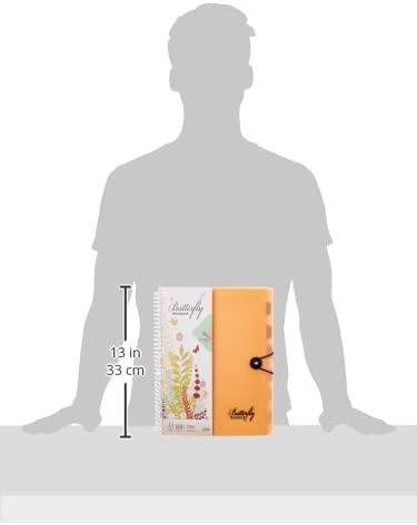 دفتر ياسين باترفلاي - 6 أقسام - 228 ورقة - مقاس A4