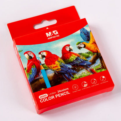 M&G Chenguang Short Wooden Pencil Colors, 24 Colors - No:AWPQ5102