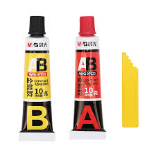 Glue Pen Set Of 2 Multicolor Plastic - AWG97033 A+B