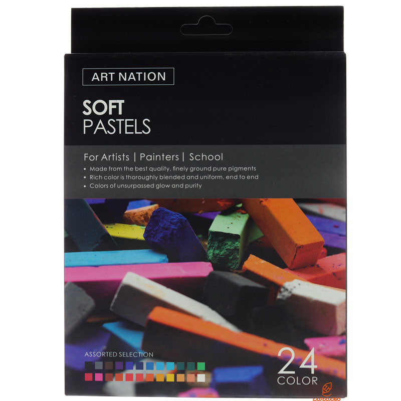 Art Nation Set Of 24 Pieces Of Soft Pastel Colors With Durable Material - No:SOP2410RC