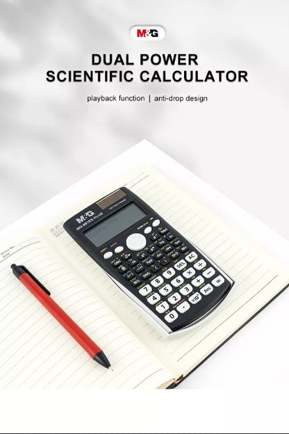 M&G Chenguang 12 Digits Electronic Scientific Calculator 417 Functions - No:ADG981D7