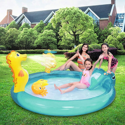 JIlong Children's pool Sea life 200cm*152cm*40cm - No:57173