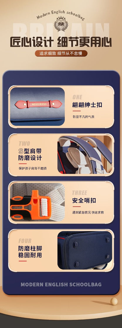 M&G Chenguang School Bag, Compact and Reliable Student Storage Spine Support, Waterproof Double Shoulder Backpack - No:ABB904K9A