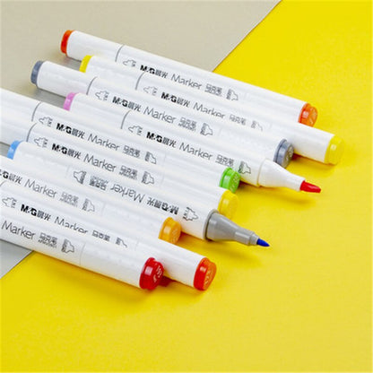 M&G Chenguang double-headed marker set 12 colors 1.0mm-5.0mm - No:APMV0905