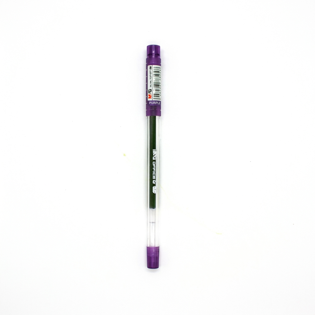 M&G Office G 0.5mm purple gel pen No.13271 studio white background