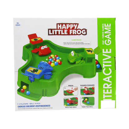 لعبة الضفدع الصغير السعيد مع كرات للاعب واحد إلى ثلاثة لاعبين و18 كرة
